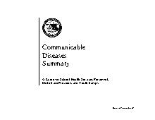Communicable Diseases Guide. All Ages. Health.