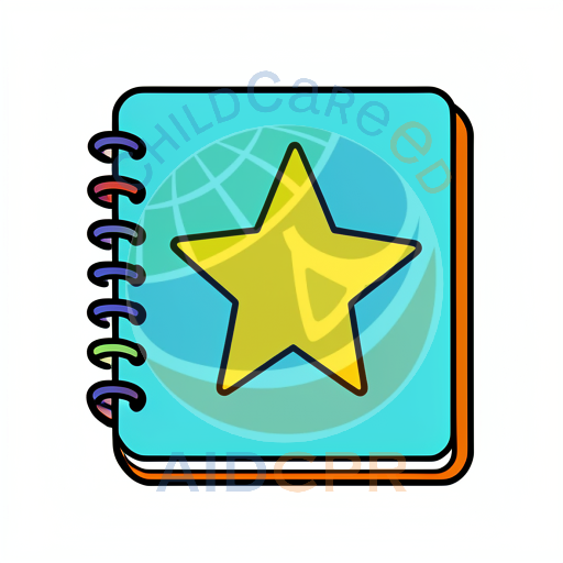 Star-shaped notebook for early learning