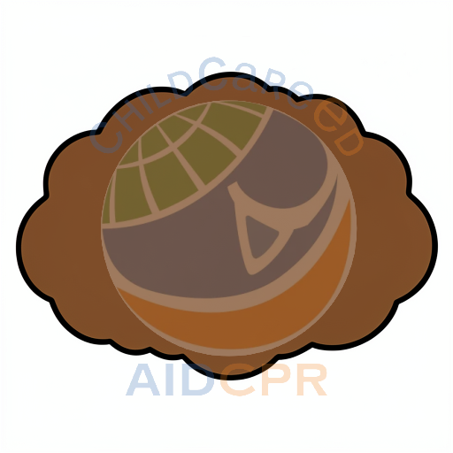 Brown cloud floating in the sky