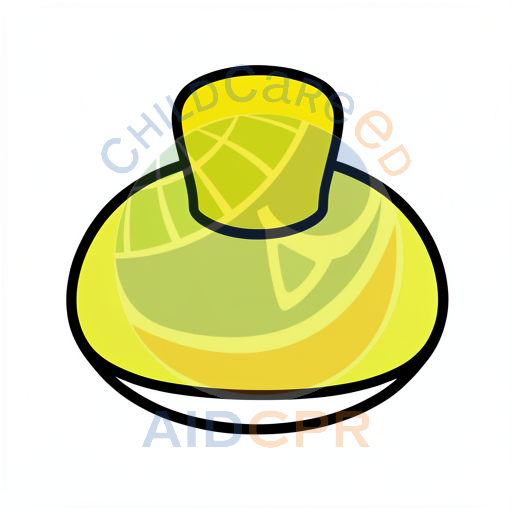 Yellow bottle with rounded cap