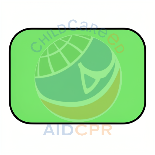 Simple green shape with black border