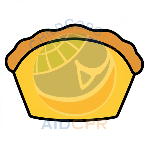 Yellow taco with brown shell