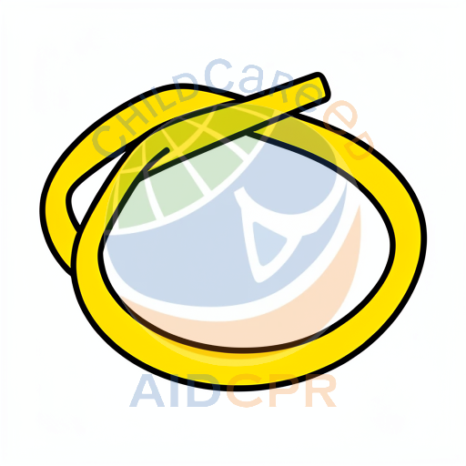Simple yellow rounded shape on white