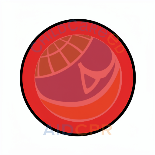 Simple red circle with bold black border