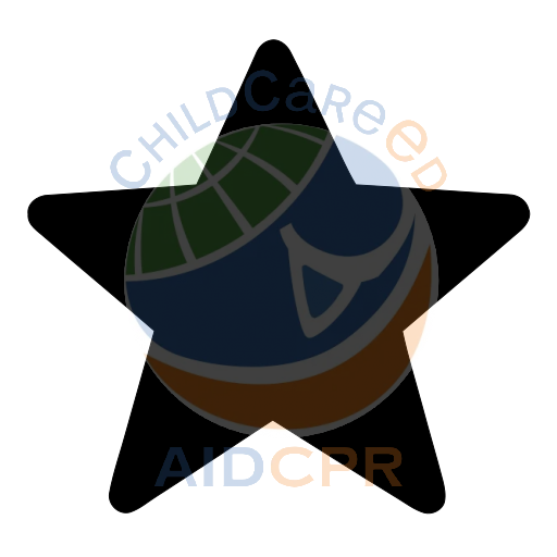 Simple star shape for early learning silhouette