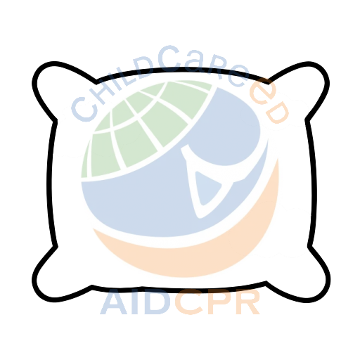 Cute pillow with fluffy cloud patterns coloring page