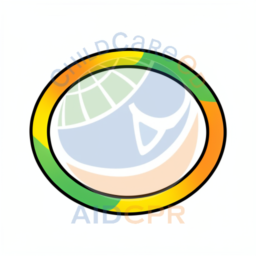 Colorful oval ring with gradient colors
