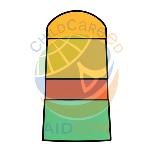 Colorful striped candy cane shape