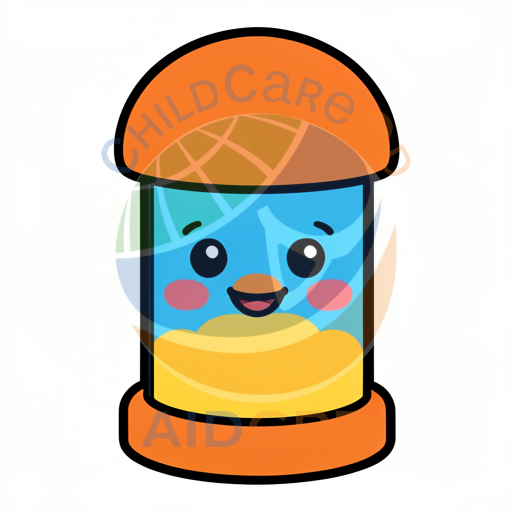 Happy sand timer with smiling face
