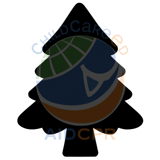 Festive tree with triangular shape and trunk silhouette