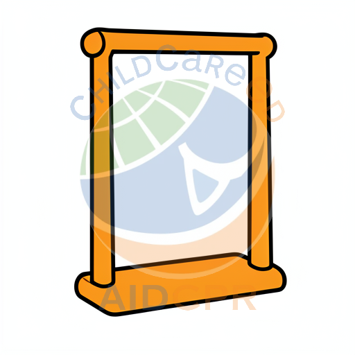 Orange frame with blank space inside