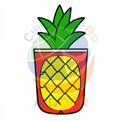 Pineapple in a red cup