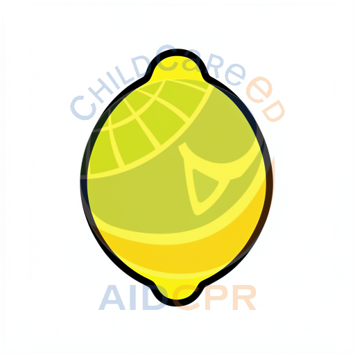 Simple lemon shape for early learning