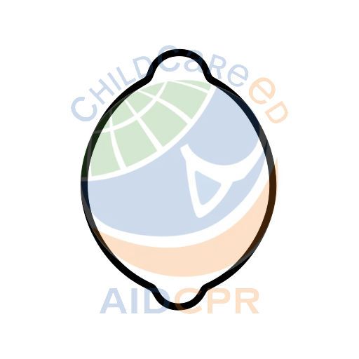 Simple lemon shape for early learning coloring page