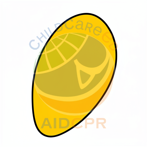 Simple yellow shape outlined in black