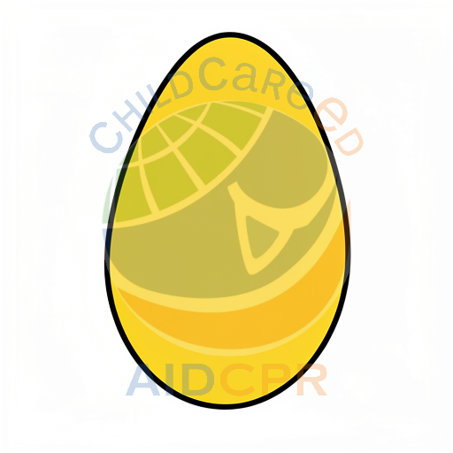 Simple yellow rounded shape on white