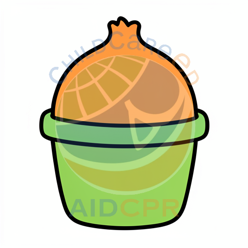 Orange cupcake with green wrapper