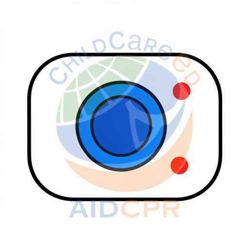Blue camera with red buttons