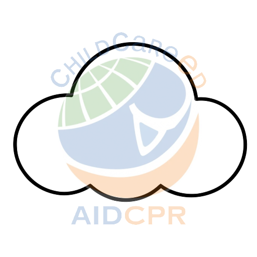 Simple cloud shape for early learning coloring page