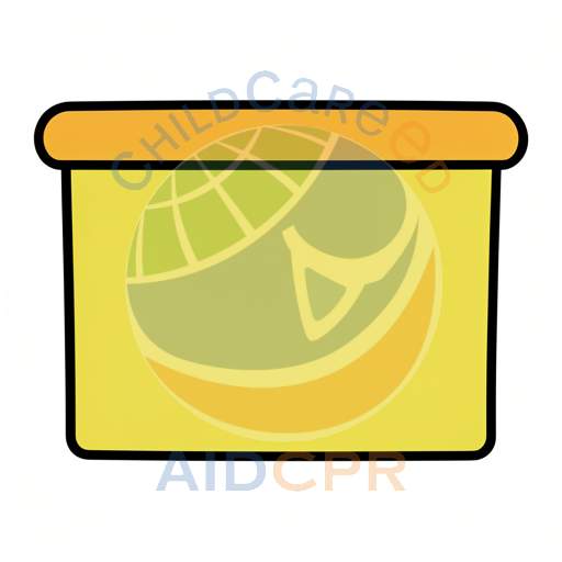 Yellow sticky note with orange header