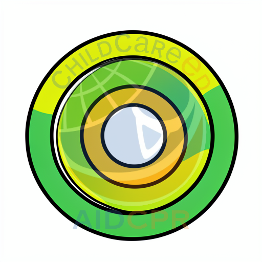 Bright layered circular pattern graphic