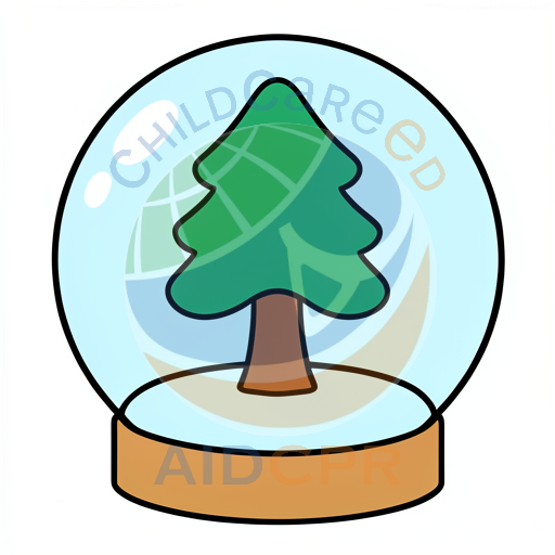 Snow Globe with Green Tree Inside