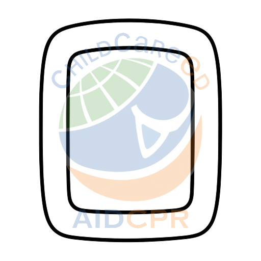 Orange framed blue rectangle window coloring page