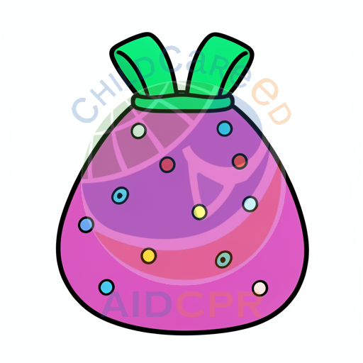 Pink Easter egg with green bow