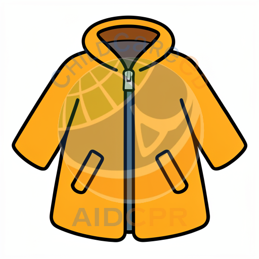 Yellow jacket with smiling face design