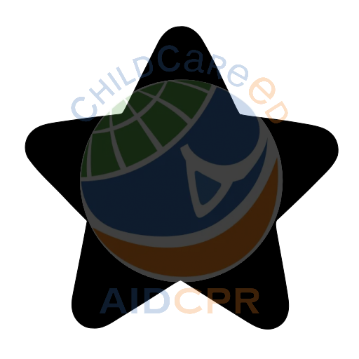 Simple star shape for early learning silhouette