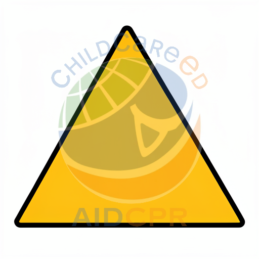 Yellow triangle with black border
