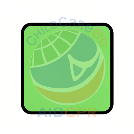 Green square button with black border