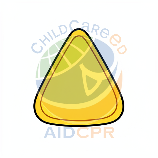 Simple yellow shape with bold border