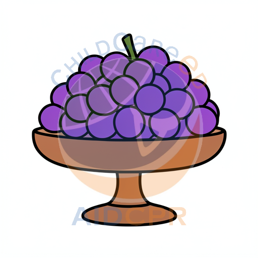 Grapes piled high on a serving dish
