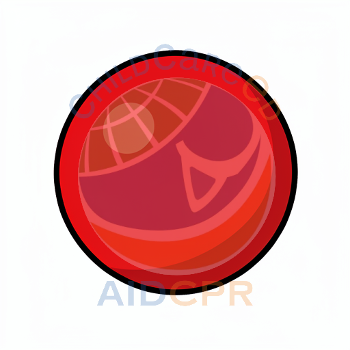 Red circle with smaller red dot inside