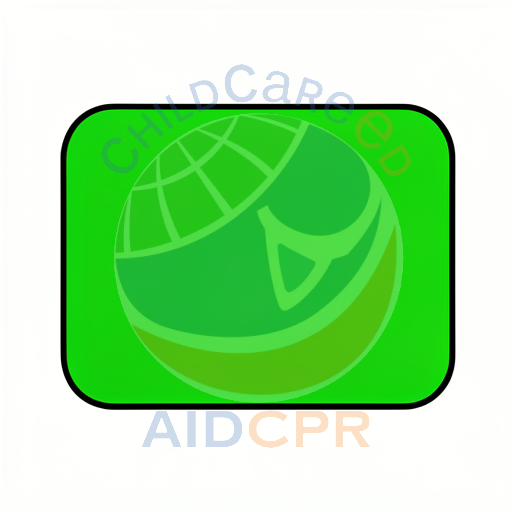 Green rectangle with black border