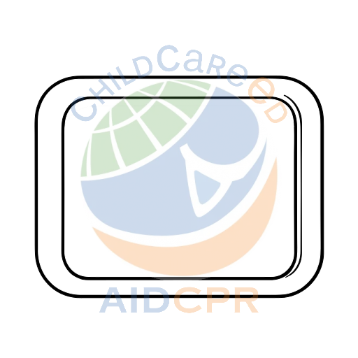 Blue rectangular button with rounded corners coloring page