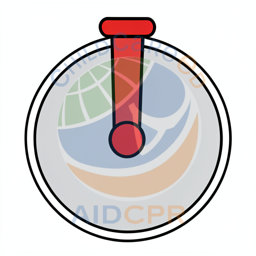 Red pendulum swinging on clock face