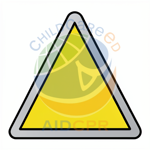 Yellow warning triangle with black border