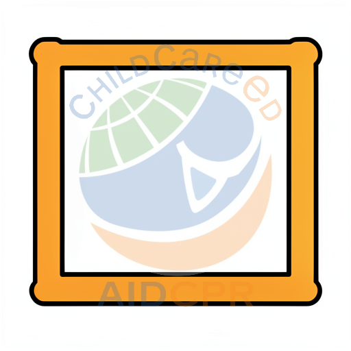 Orange square frame with black border