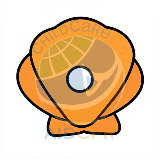 Orange shell with white center