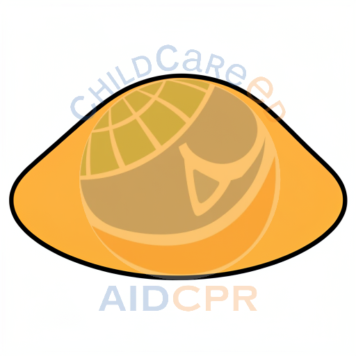 Orange abstract shape with black outline