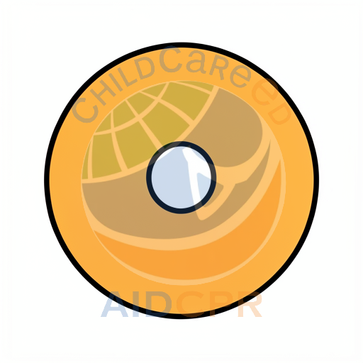Bold black outlined orange circle