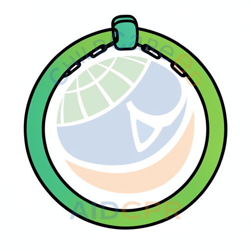 Green circular ring with clasp closure