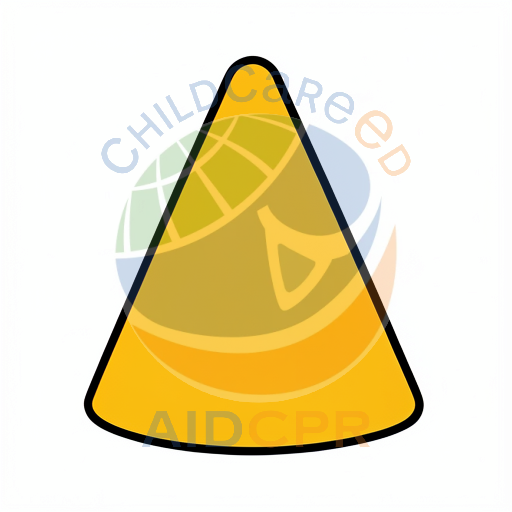 Simple cone icon with bold black border