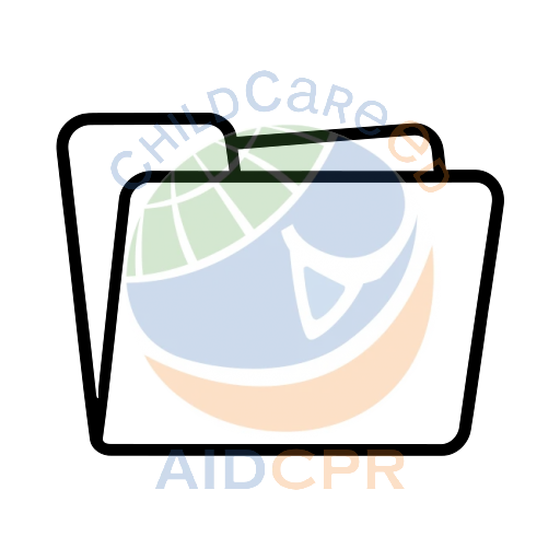 Yellow folder with blue folder inside coloring page