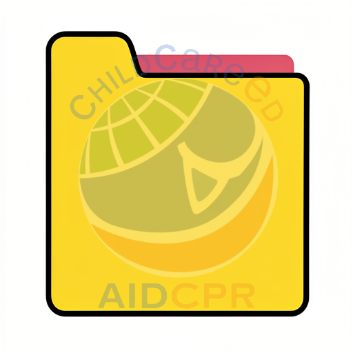 Yellow folder with red tab open