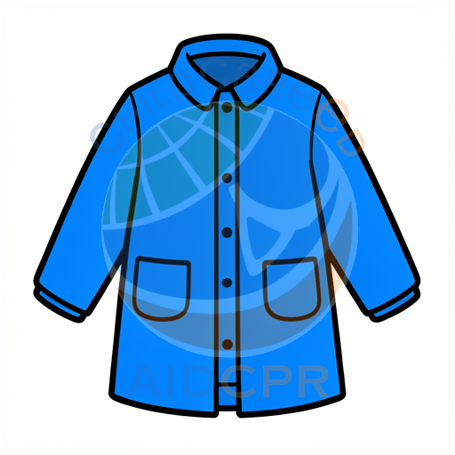 Blue coat with button front and pockets