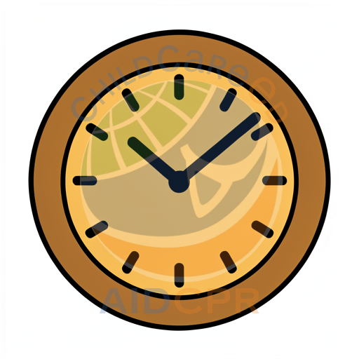 Clock showing time with bold hands
