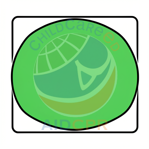 Green circle inside black bordered square